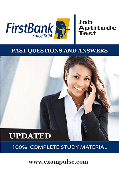 First Bank Job Past Questions PDF For Aptitude Tests