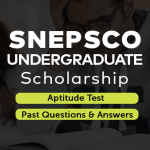 SNEPSCO Undergraduate Scholarship Past Questions and Answers – Aptitude Test