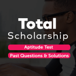 TOTAL Scholarship Past Questions and Answers – Aptitude Test