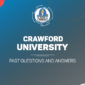 Crawford University Post UTME Past Questions and Answers Download