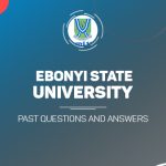Ebonyi State University Post UTME Past Questions and Answers Download