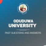 Oduduwa University Post UTME Past Questions and Answers