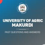 Federal University of Agriculture, Makurdi Post UTME Past Questions and Answers