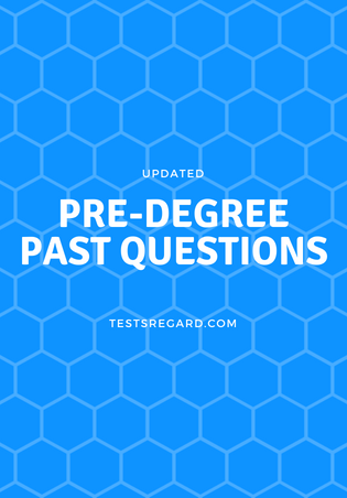 pre degree past questions and answers